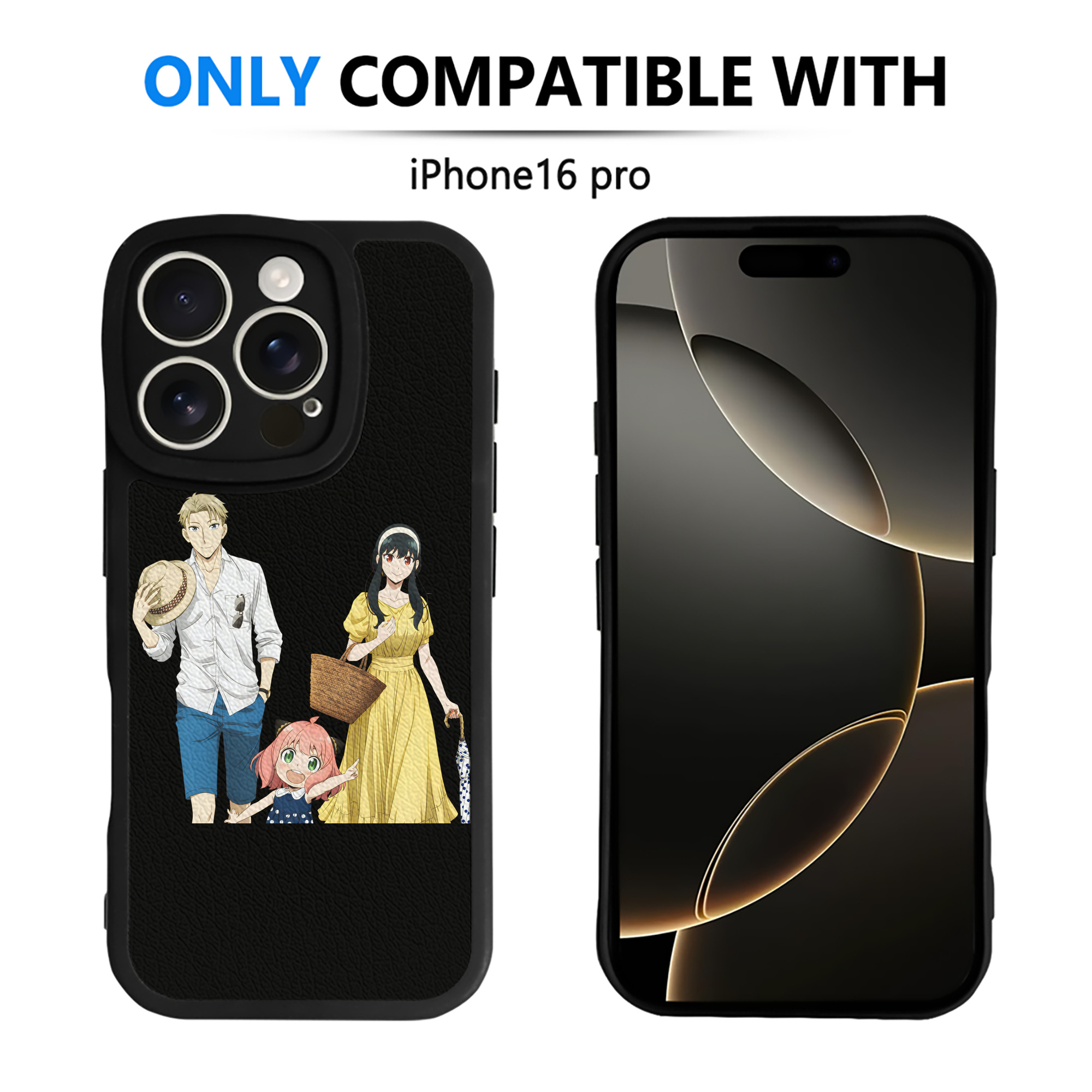 （画像用） SPY×FAMILY间谍家家酒 【iPhone 16シリーズ対応】シリコンスマホケース（レザー調） 材質：シリコン